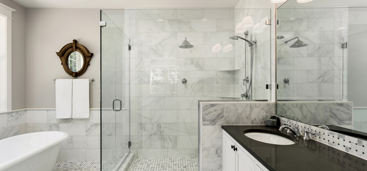 bathroom shower door installation in North Fort Myers